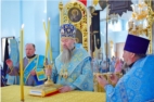 В день празднования Почаевской иконы Божией Матери Архипастырь совершил Божественную литургию в кафедральном храме святителя Николая г. Канаш