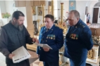 Посещение ветеранами прокуратуры храма Рождества Пресвятой Богородицы в селе Лащ Таяба